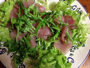 まぐろのカルパッチョ まぐろのカルパッチョ